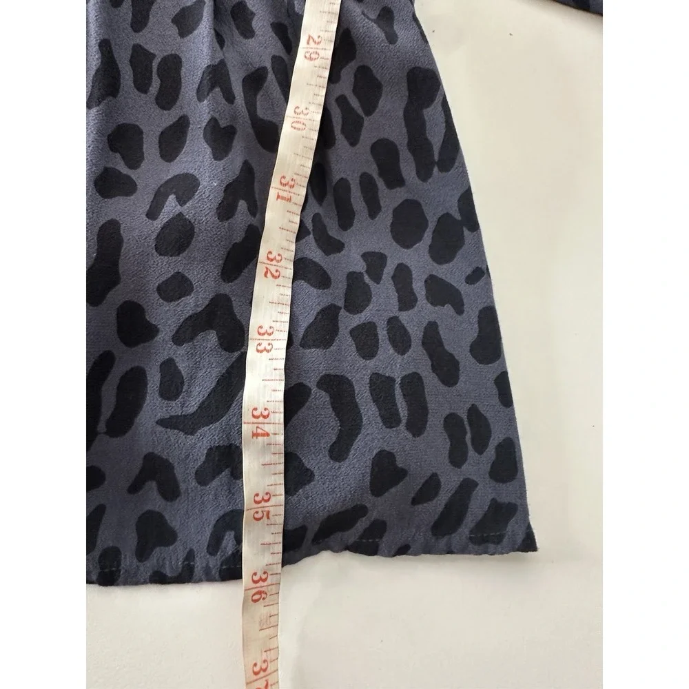 Rails Dtess Women's Small Gray Black Animal Print Jasmine Smocked Mini Safari - Picture 7 of 13